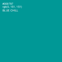 #009797 - Blue Chill Color Image